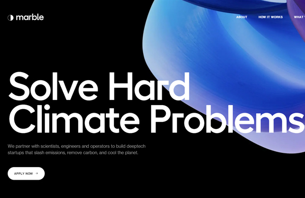 气候问题解决方案行业网站设计作品欣赏